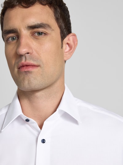 ETERNA Comfort Fit Kurzarmhemd mit Kentkragen Weiss 3