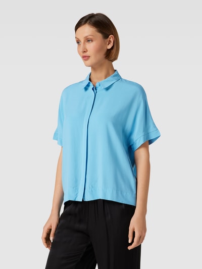 Soft Rebels Overhemdblouse met kentkraag Turquoise - 4