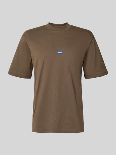 Hugo Blue Regular Fit T-Shirt aus reiner Baumwolle Modell 'NIEROS' Dunkelbraun 2