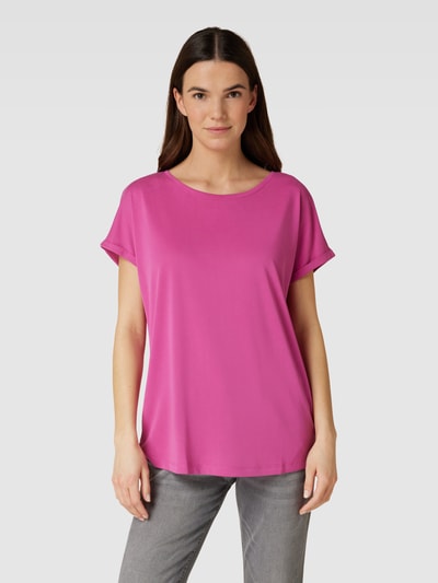 Christian Berg Woman T-Shirt mit überschnittenen Schultern Fuchsia 4