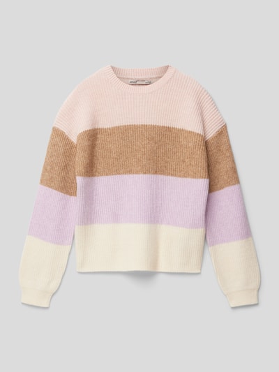 Only Gebreide pullover van viscosemix, model 'KONSANDY' Rosé - 1