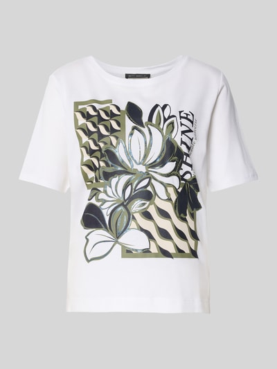 Betty Barclay T-Shirt mit Motiv-Print und Rundhalsausschnitt Weiss 2