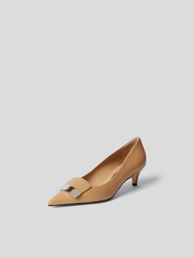 Sergio Rossi Pumps aus Leder Sand 2