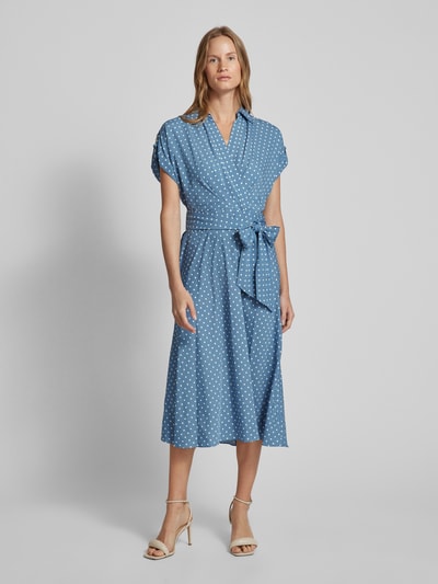 Lauren Ralph Lauren Midi-jurk met all-over print, model 'FRATILLIO' Lichtblauw - 4