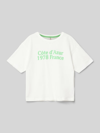 Only T-shirt met statementprint Ecru - 1