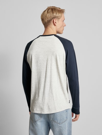 Superdry Longsleeve mit Label-Stitching Hellgrau 5