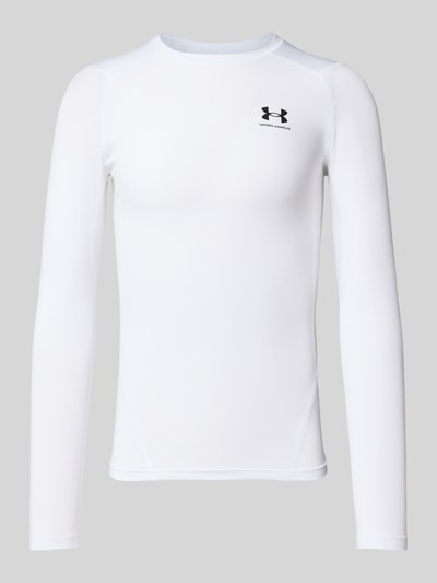 Under Armour Longsleeve mit Rundhalsausschnitt und Logo Weiss 2