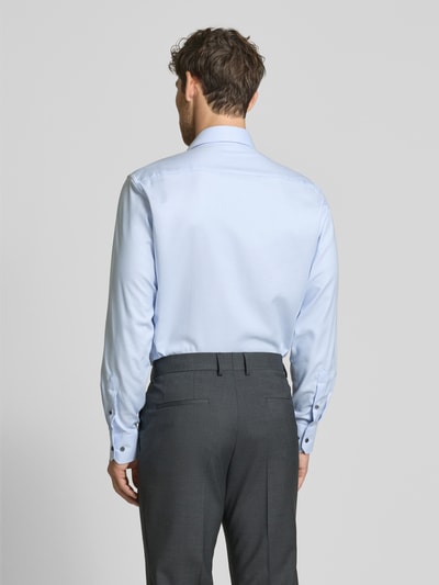 ETERNA Comfort fit zakelijk overhemd met kentkraag Bleu - 5