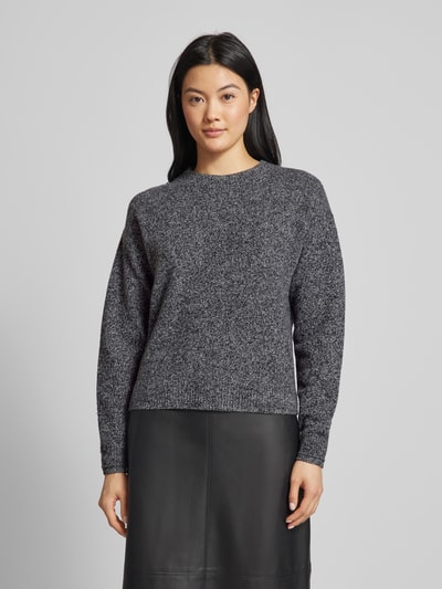 Christian Berg Woman Gebreide pullover met structuurmotief Zwart - 4