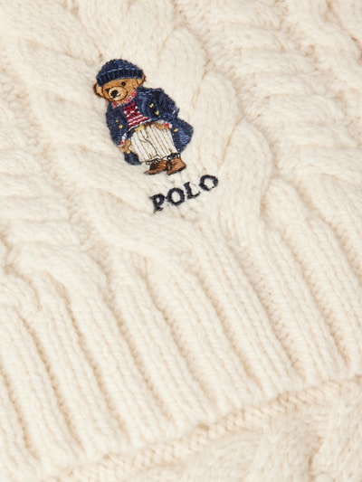 Polo Ralph Lauren Schal mit Label-Stickerei Ecru 2