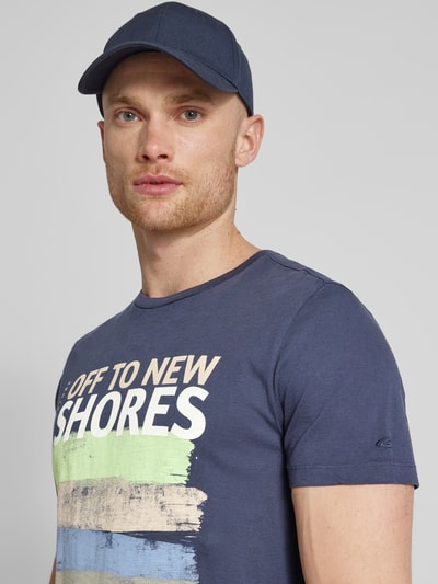 camel active T-Shirt mit Label-Print Marine 3