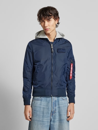 Alpha Industries Jacke mit Label-Patch Dunkelblau 4