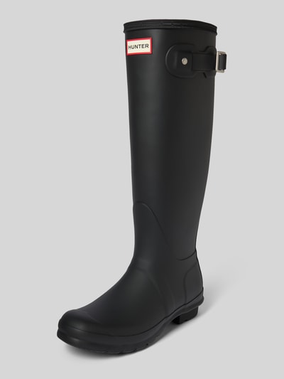 Hunter Gummistiefel mit Label-Detail Black 1