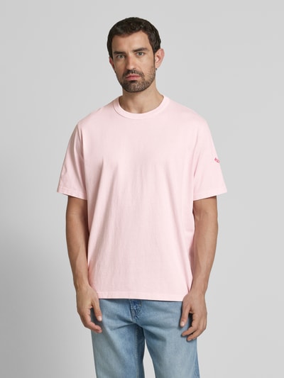 PAUL SMITH T-Shirt mit Label-Stitching Hellrosa 4