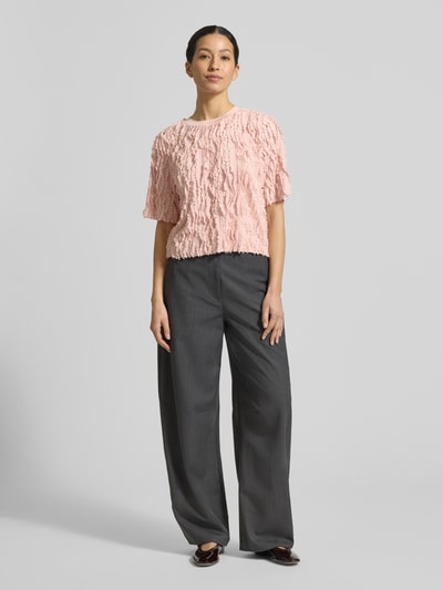 Jake*s Collection T-Shirt mit Rüschenbesatz Rose 1
