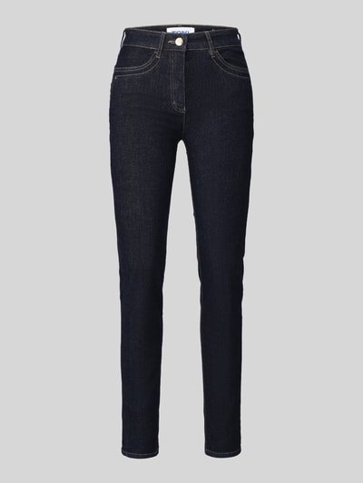 TONI Slim Fit Jeans aus Baumwoll-Mix Modell 'Be loved' Dunkelblau 2