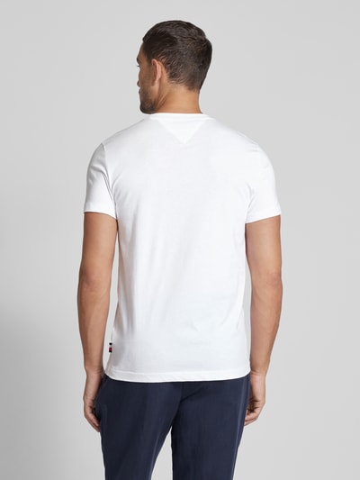 Tommy Hilfiger T-Shirt mit Label-Print Weiss 5