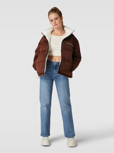 Calvin Klein Jeans Oversized keerbaar jack met doorgestikte naden Offwhite - 1