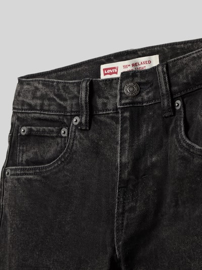 Levi’s® Kids Jeansy z prostą nogawką i 5 kieszeniami Czarny 2