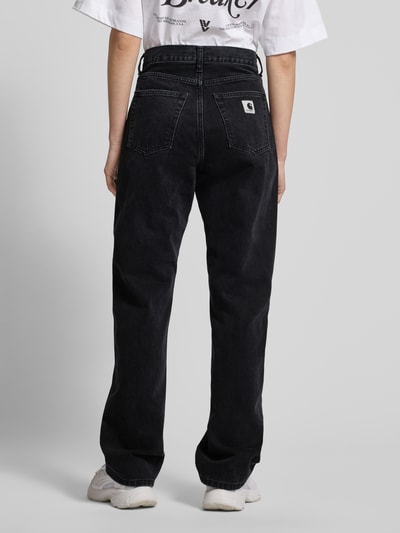 Carhartt Work In Progress Straight leg jeans in 5-pocketmodel, model 'Noxon' Zwart - 5