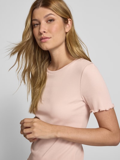 Tom Tailor Denim Slim Fit T-Shirt aus Baumwoll-Mix Rosa 3