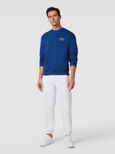 Lacoste Sweatshirt mit Logo-Stitching Blau 1