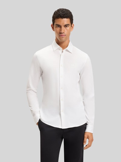 BOSS Orange Slim Fit Freizeithemd aus reiner Baumwolle Modell 'MYSOFT_2' Weiss 4