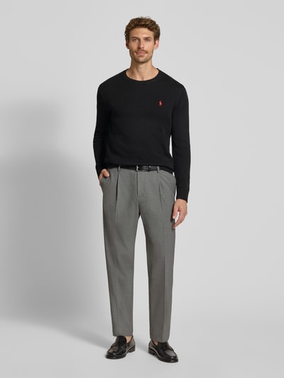Polo Ralph Lauren Relaxed Fit Pullover aus reiner Baumwolle Black 1