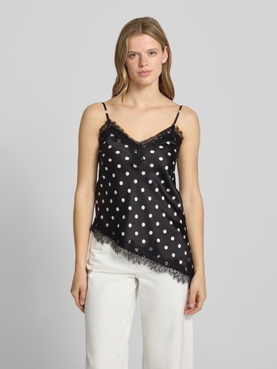 ONLY Slim Fit Trägertop mit asymmetrischem Rumpf Modell 'BELLA' Black 4