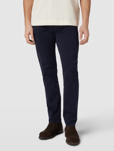 BOSS Orange Slim fit chino met Franse steekzakken Marineblauw - 4