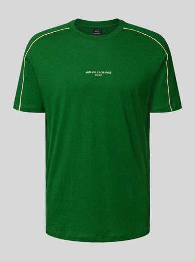 ARMANI EXCHANGE T-shirt met labelprint Groen - 2