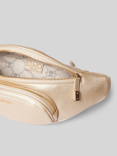 Liu Jo White Bauchtasche mit Label-Detail Modell 'MANHATTEN' Gold 4