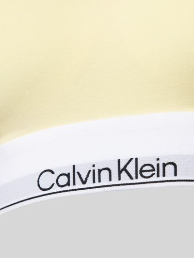 Calvin Klein Underwear Bralette aus Baumwoll-Mix Hellgelb 2