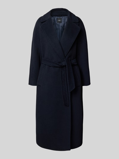 Weekend Max Mara Płaszcz wełniany o kroju regular fit z dodatkiem wełny z alpaki i moheru model ‘TEMPERA’ Granatowy 2