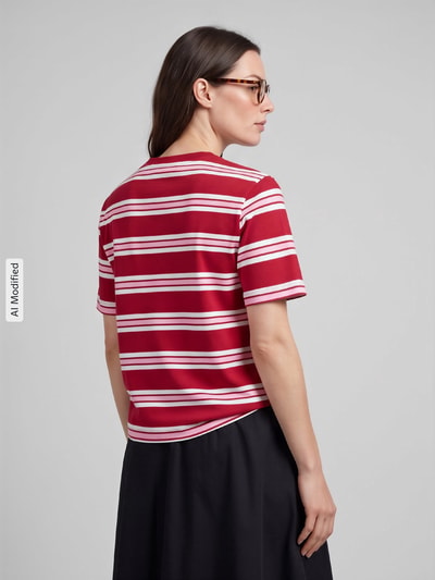 Tommy Hilfiger relaxed fit t-shirt van puur katoen Bordeaux - 5