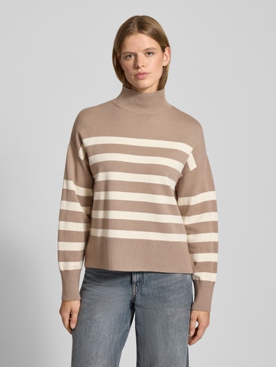 Only Regular Fit Strickpullover aus Viskose-Mix Modell 'BARI' Sand 4