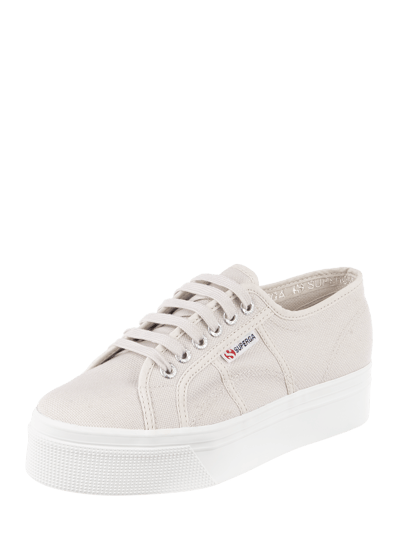 Superga Plateausneaker '2790' van canvas Lichtgrijs - 1