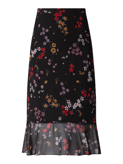 Tommy Jeans Midirok van chiffon met bloemenmotief Zwart - 2