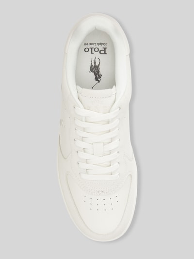 Polo Ralph Lauren Sneakers low van rundleer met logo-opschrift Offwhite - 3