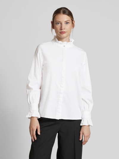 Rich & Royal Overhemdblouse met opstaande kraag Offwhite - 4