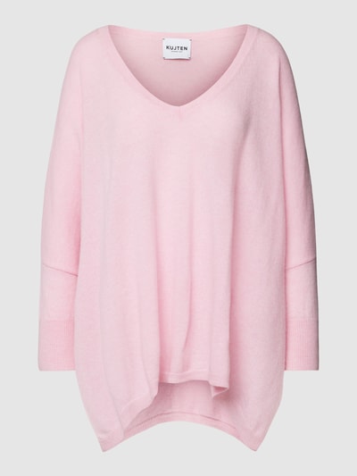 Kujten Strickpullover mit 3/4-Arm Modell 'MINIE' Rosé 2
