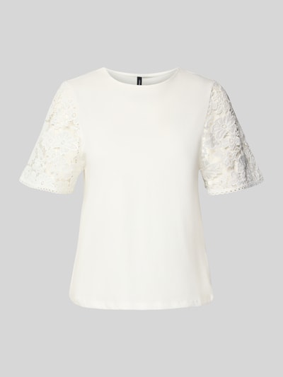 Vero Moda T-shirt o kroju regular fit z czystej bawełny model ‘PANNA’ Biały 2