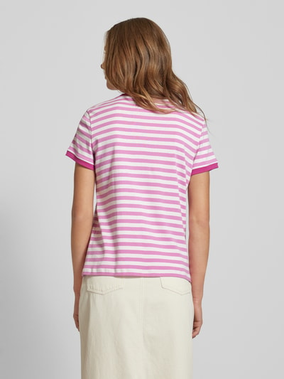 Jake*s Casual T-Shirt mit Rundhalsausschnitt Pink 5