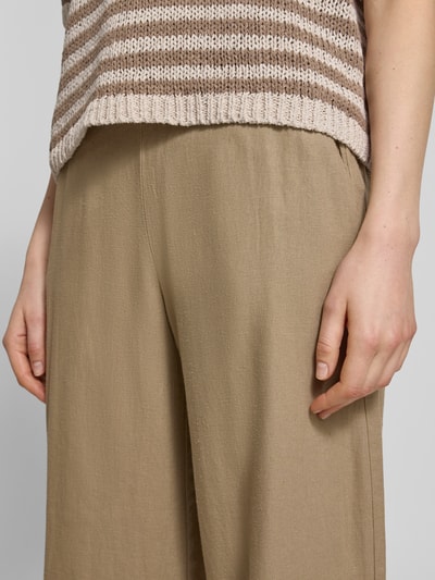 ICHI Wide Leg Pants mit Eingrifftaschen Modell 'LINNO' Taupe 3