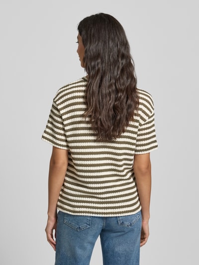 Tom Tailor Denim Regular Fit T-Shirt aus Baumwoll-Mix Oliv 5