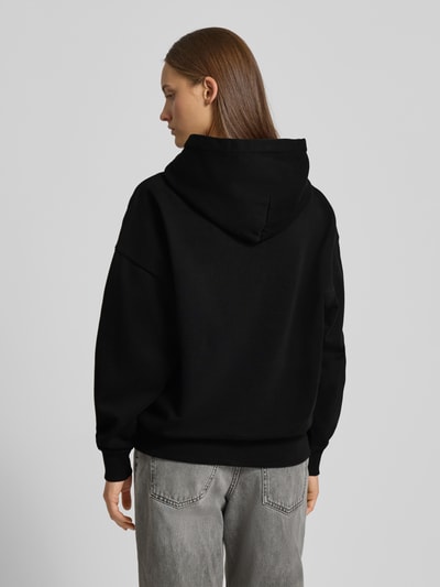 Pegador Oversized hoodie met logostitching, model 'Clarita' Zwart - 5
