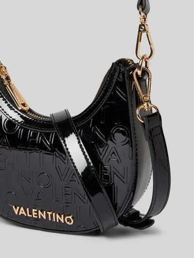 VALENTINO BAGS Umhängetasche mit Label-Strukturmuster Modell 'GERANIUM' Black 2