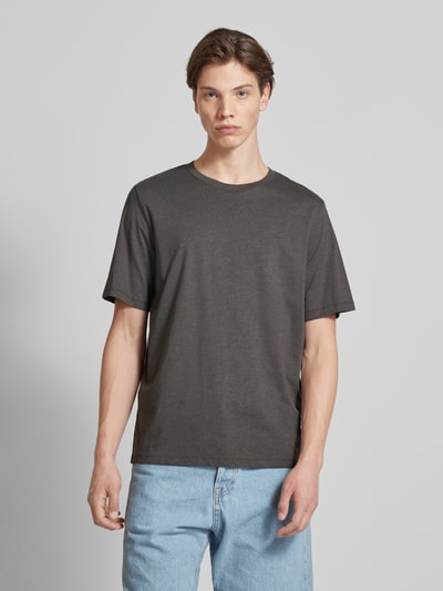 Jack & Jones T-Shirt mit Label-Detail Modell 'ORGANIC' Anthrazit Melange 4