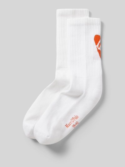 Marc O'Polo Socken mit weicher Bio-Baumwolle Weiss 1