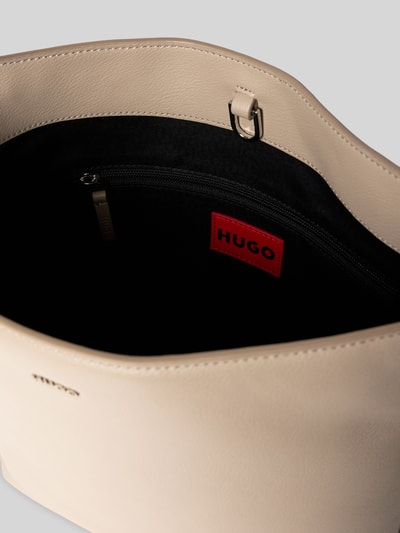 HUGO Shopper in leerlook, model 'BEL 2.0_BUCKET' Beige - 5